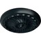 Ekena Millwork Flower Spiral Ceiling Medallion (Fits Canopies up to 2"), 12 1/4"OD x 2 1/4"P, Night Shade CM12FLNSF - alternate 4